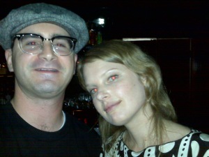 Chris Cormier With Miranda Lee Richards (Self-taken with the Blackberry.)